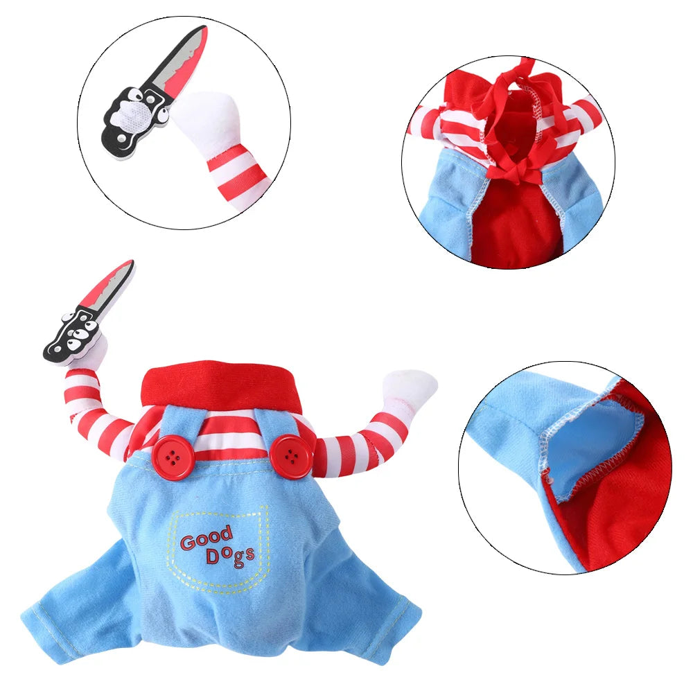 Déguisement Halloween Chucky pour chien