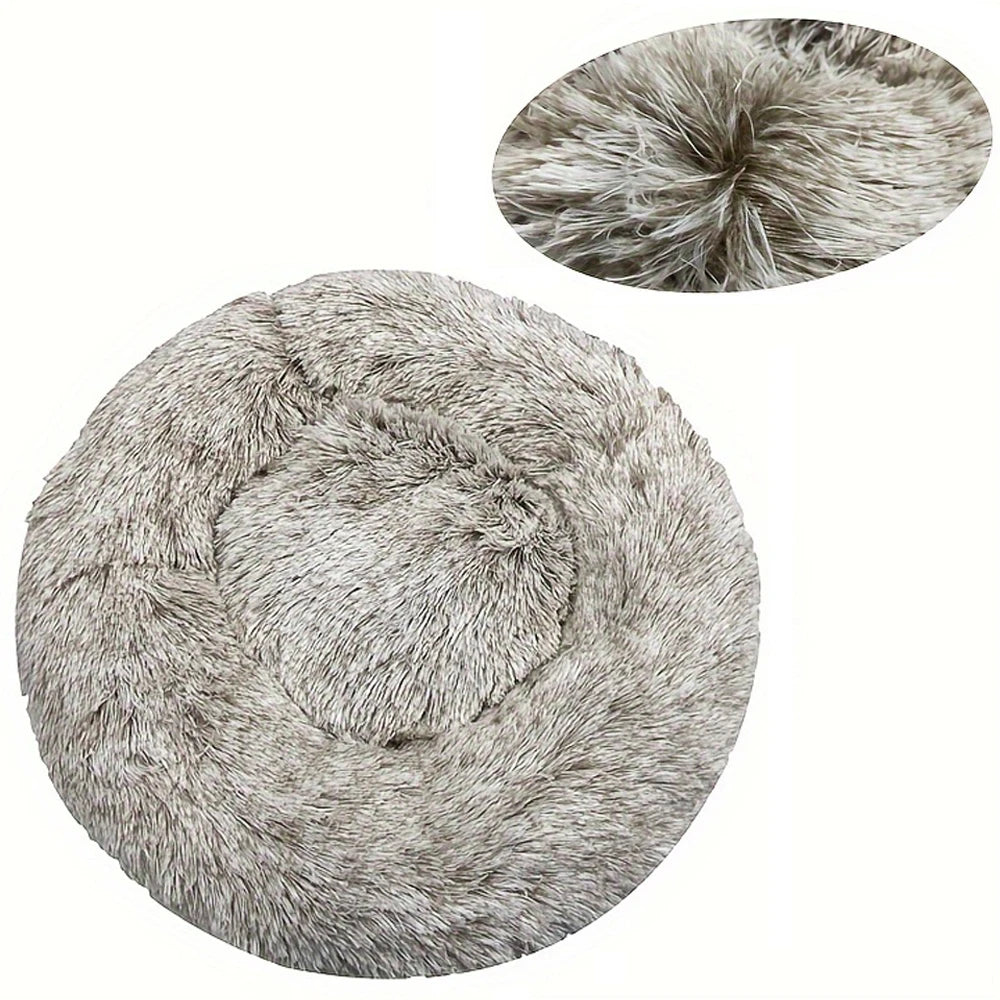 Panier rond ultra-moelleux pour chien 🐶💤