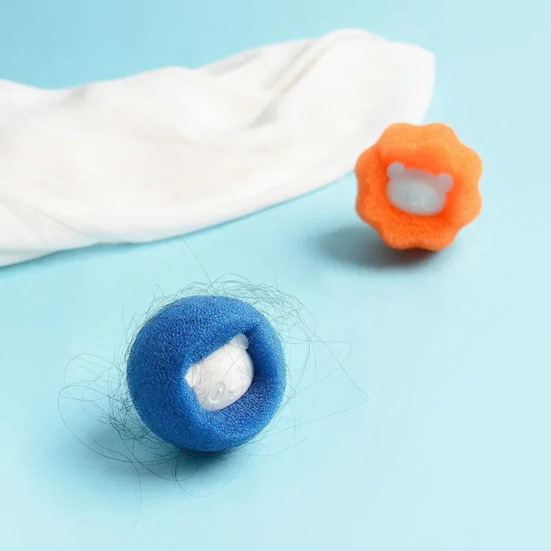 Lot de 4 boules attrape-poils pour machine à laver 🐶🐱🧺
