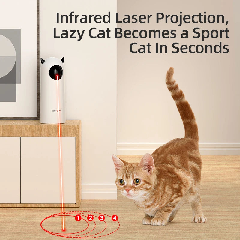 Jouet laser interactif automatique pour chat – ROJECO 🐱✨