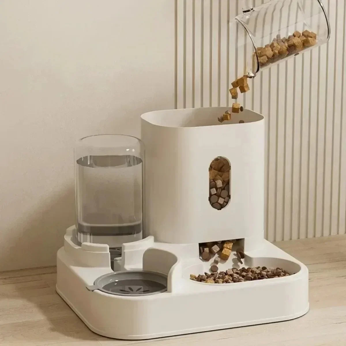 Distributeur 2 en 1 de nourriture et d’eau pour chien et chat 🐶🐱