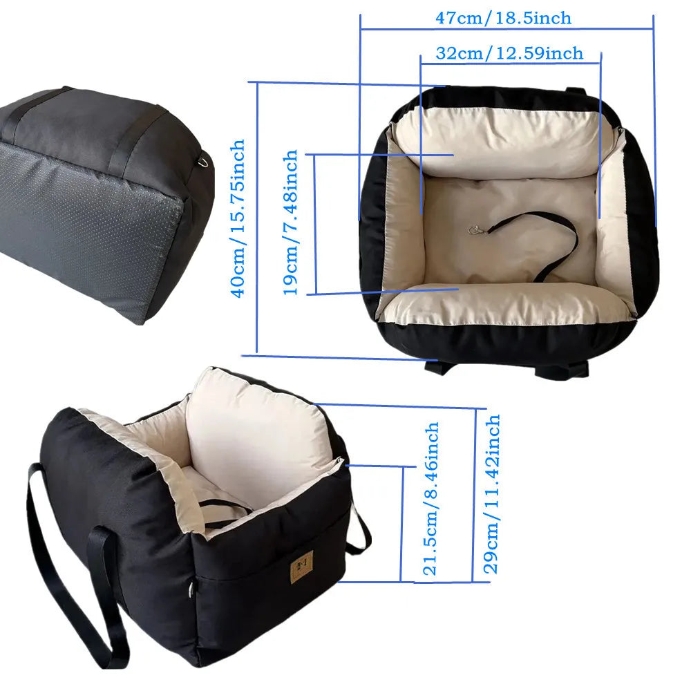 Siège auto confortable avec ceinture de sécurité pour chien et chat 🐶🐱🚗