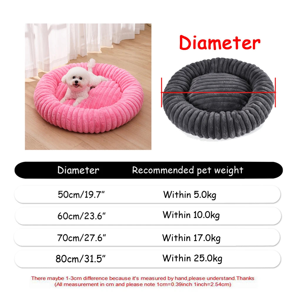Panier rond ultra-moelleux pour chien 🐶💤