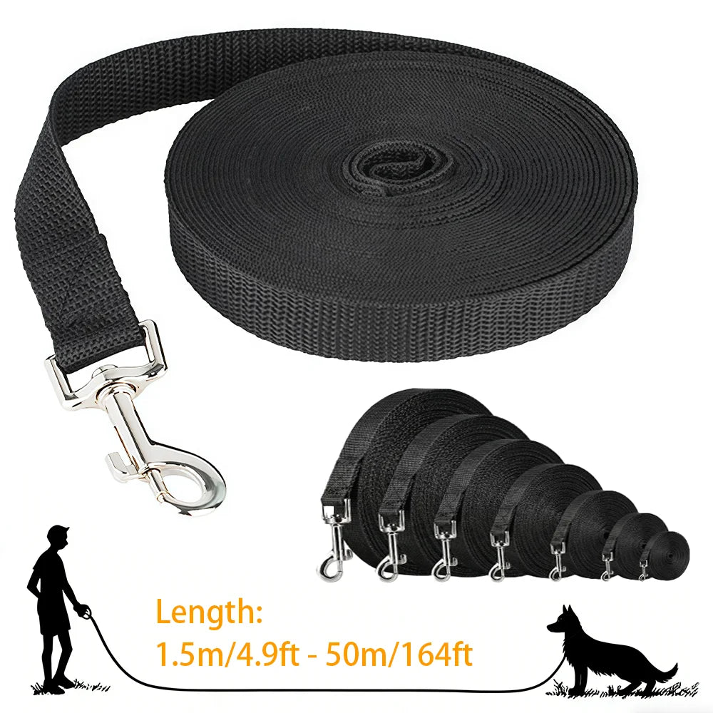 🐕 Laisse pour chien en nylon robuste – 1,5 à 50 m