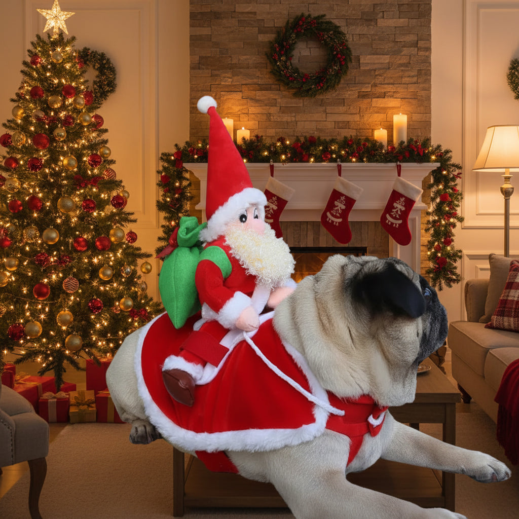 Cape Père Noël pour chien