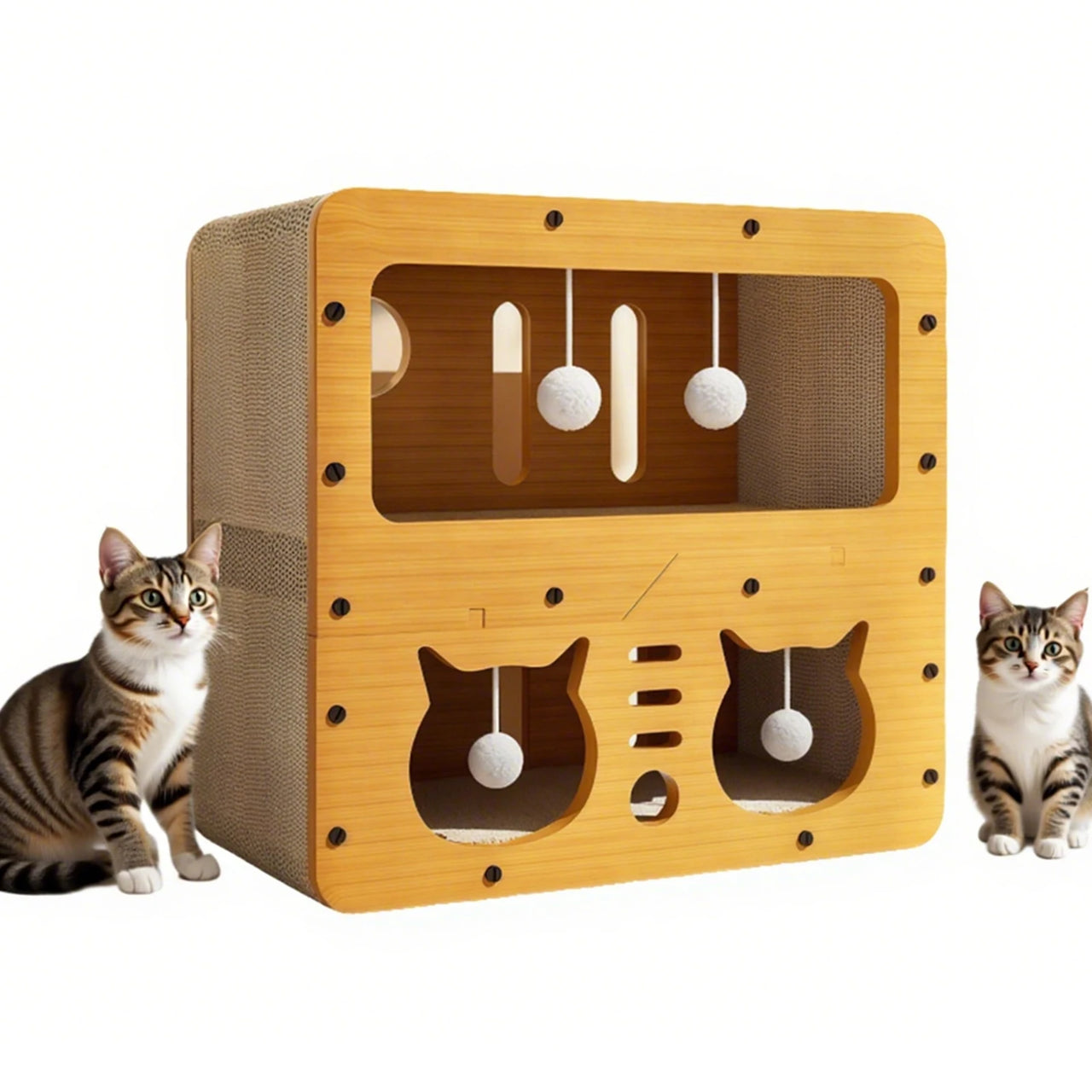 🐱 Villa 2-en-1 pour chat – Maison
