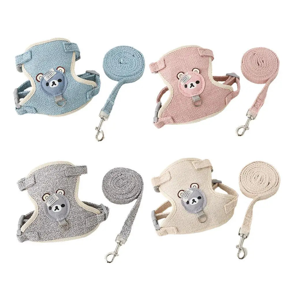 Harnais avec laisse pour petit chien, chat et lapin 🐶🐱🐰