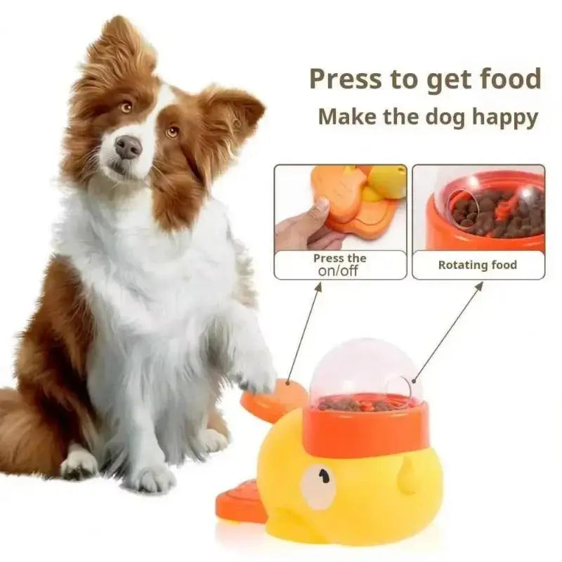 Distributeur Interactif et Jouet Culbuto pour Chiens et Chats - Modèle Canard
