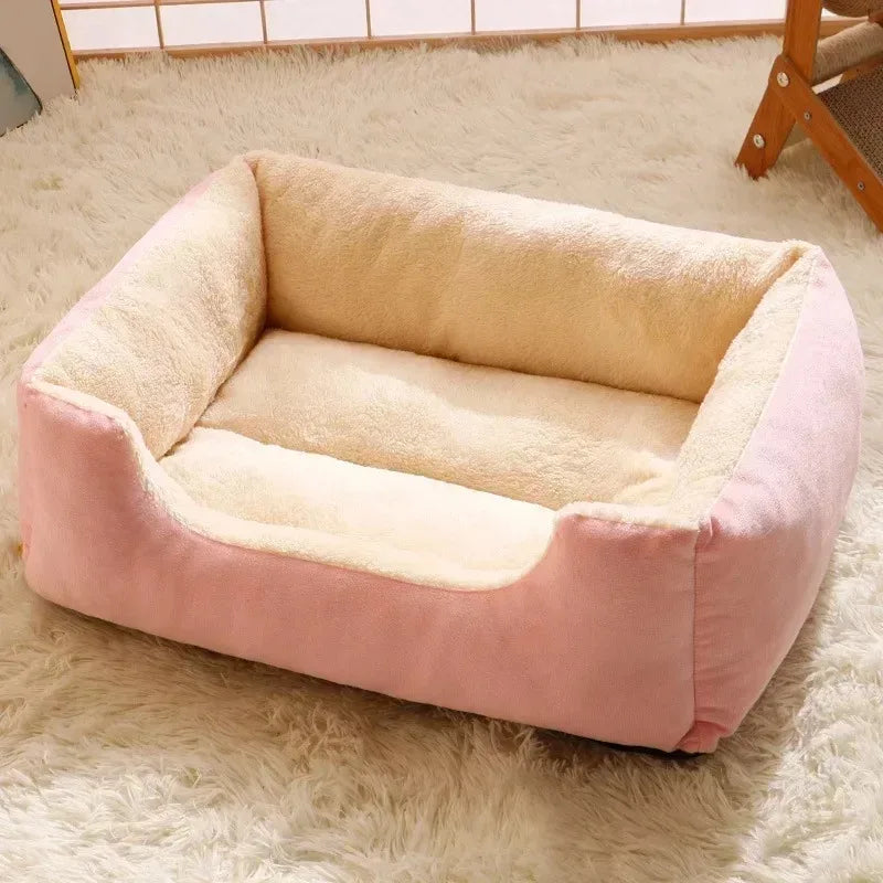 Lit douillet en peluche pour chat 🐱💤
