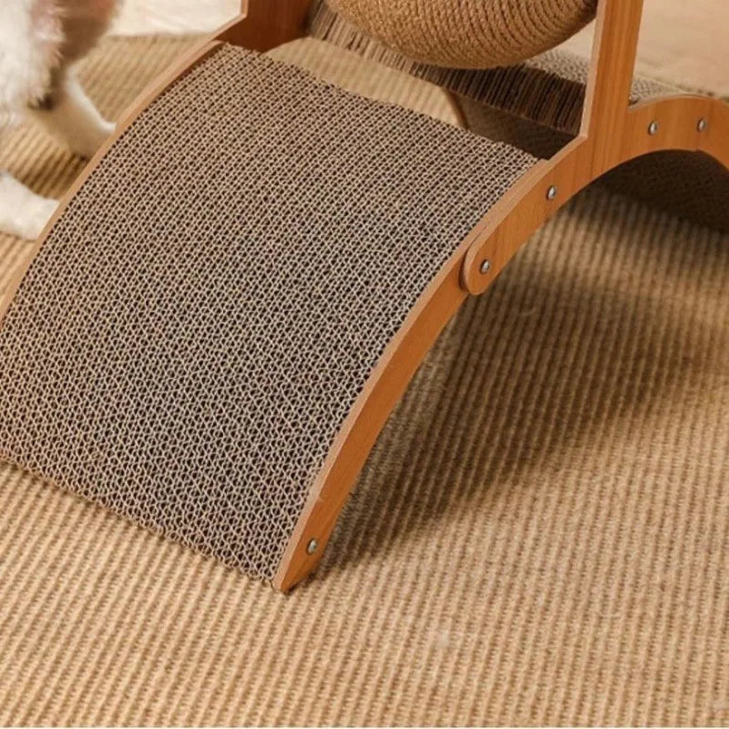 🐱 Griffoir à balle rotative pour chat – Roue interactive en sisal