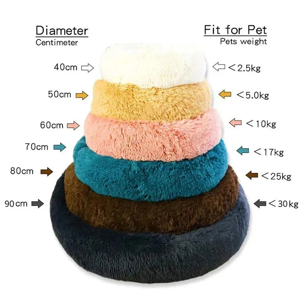 Panier rond ultra-moelleux pour chien 🐶💤