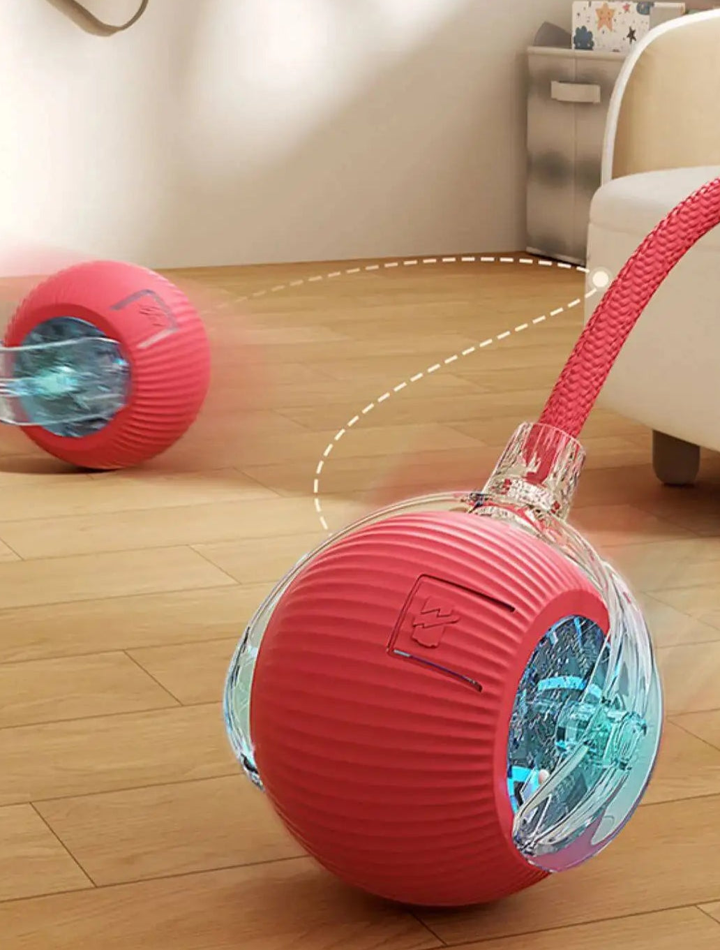 Balle interactive pour chat