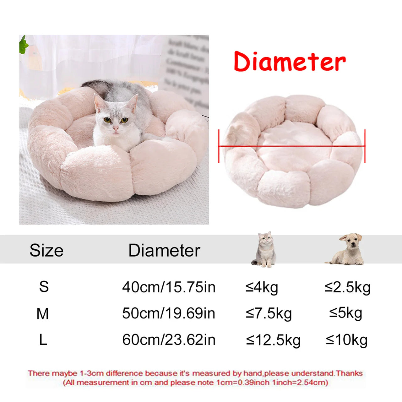Panier rond ultra-moelleux pour chien 🐶💤