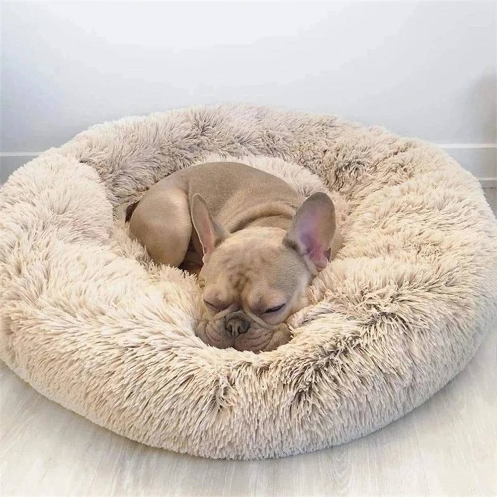 Panier rond ultra-moelleux pour chien 🐶💤