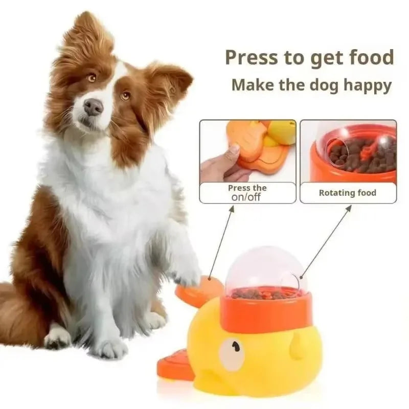 Distributeur Interactif et Jouet Culbuto pour Chiens et Chats - Modèle Canard
