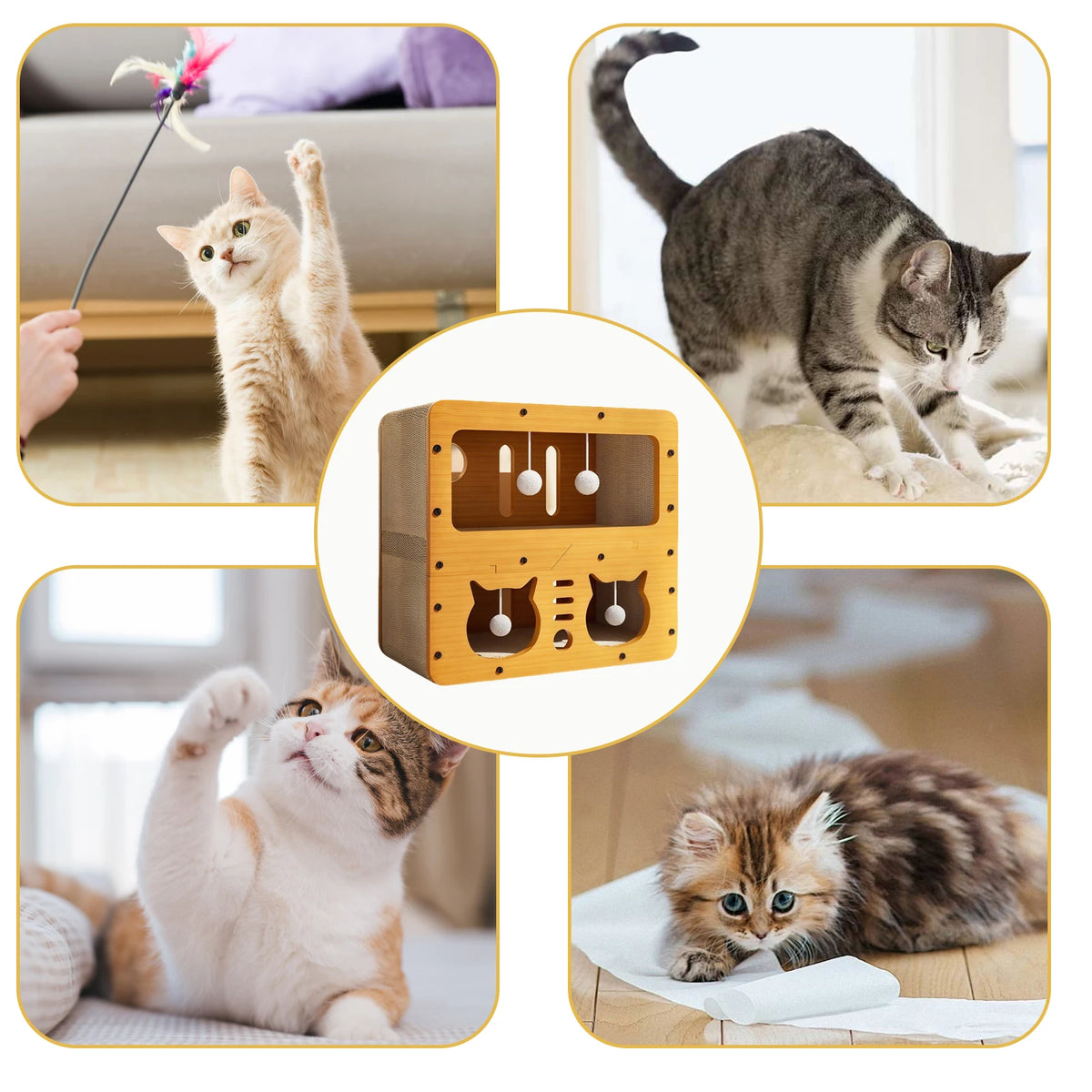 🐱 Villa 2-en-1 pour chat – Maison