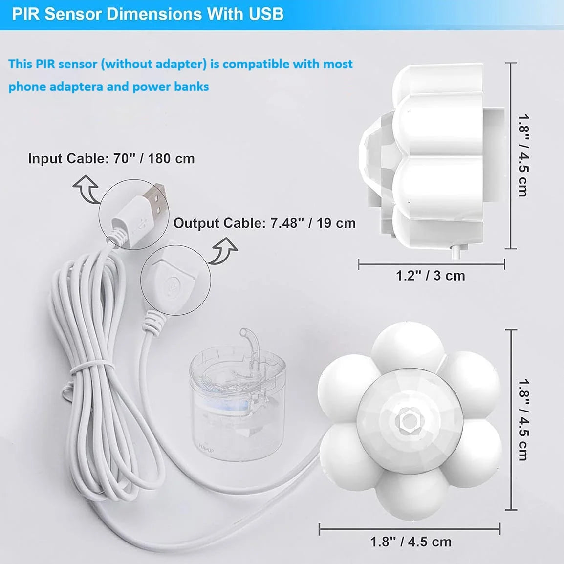 Fleur sensorielle pour fontaine à eau pour chiens et chats