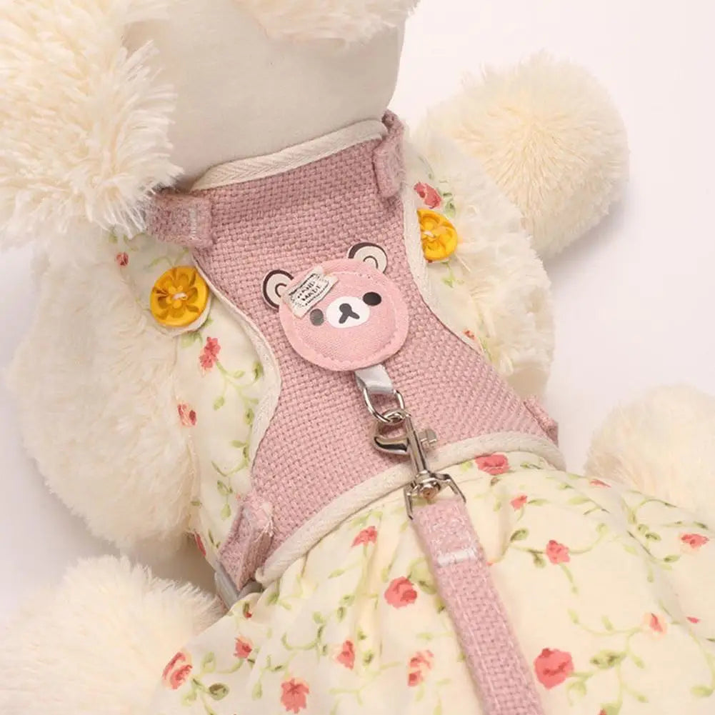 Harnais avec laisse pour petit chien, chat et lapin 🐶🐱🐰