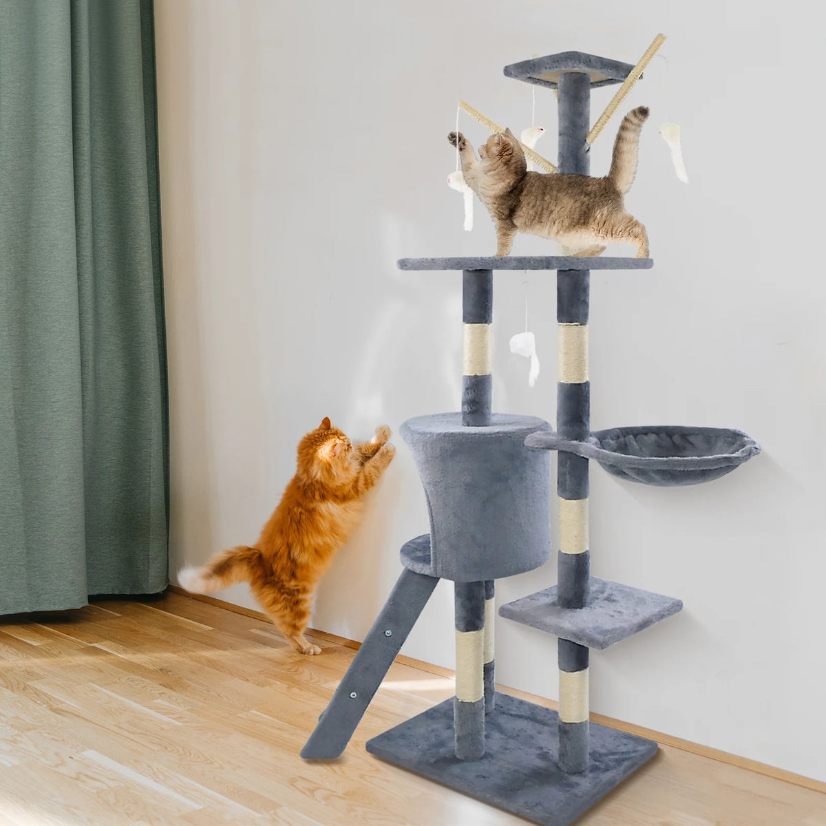 🐱 Grand arbre à chat 5 niveaux et plus