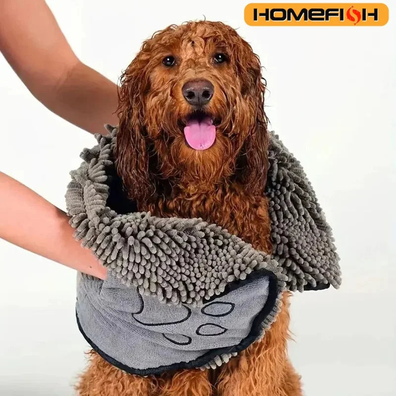 Serviette de bain ultra-absorbante pour chien et chat 🐶🐱🛁