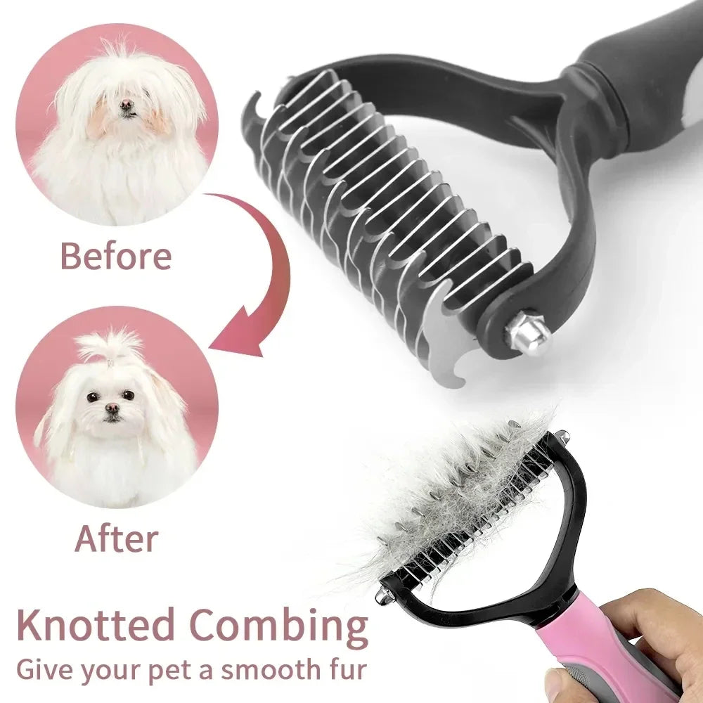 Peigne démêlant et anti-poils pour chien et chat 🐶🐱