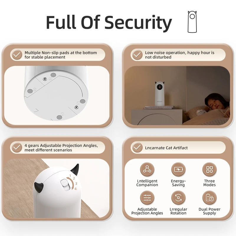 Jouet laser interactif automatique pour chat – ROJECO 🐱✨