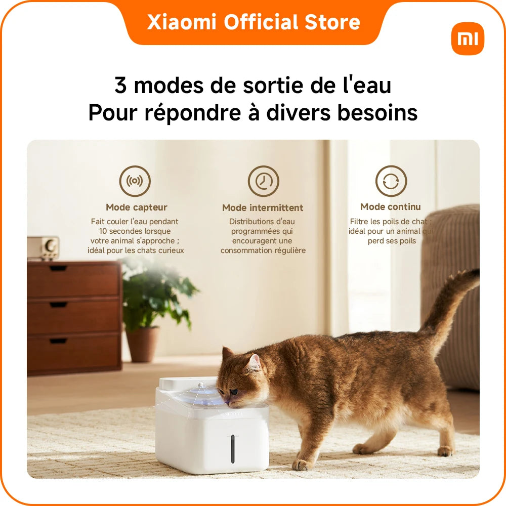 Fontaine à eau intelligente Xiaomi 3 L – Wi-Fi & design compact