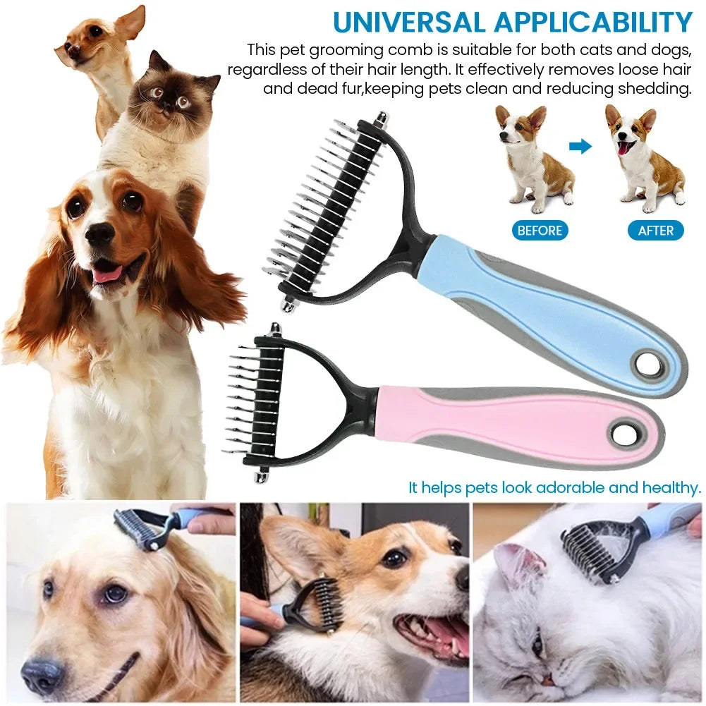 Peigne démêlant et anti-poils pour chien et chat 🐶🐱