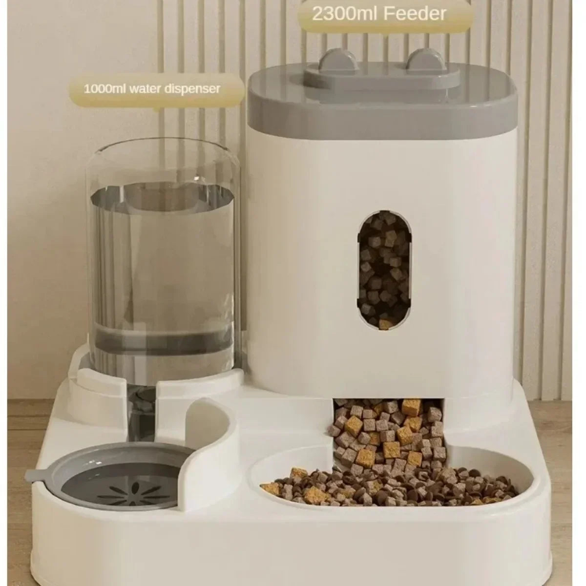 Distributeur 2 en 1 de nourriture et d’eau pour chien et chat 🐶🐱