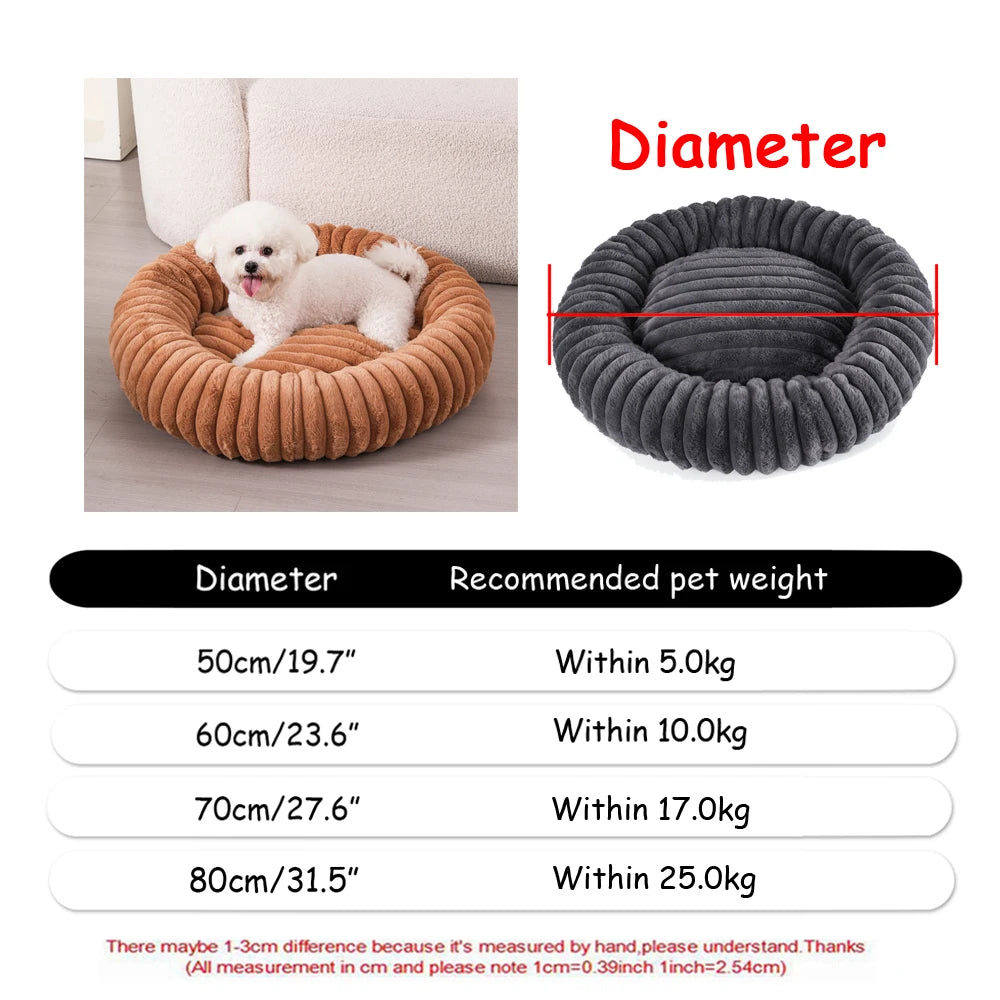 Panier rond ultra-moelleux pour chien 🐶💤