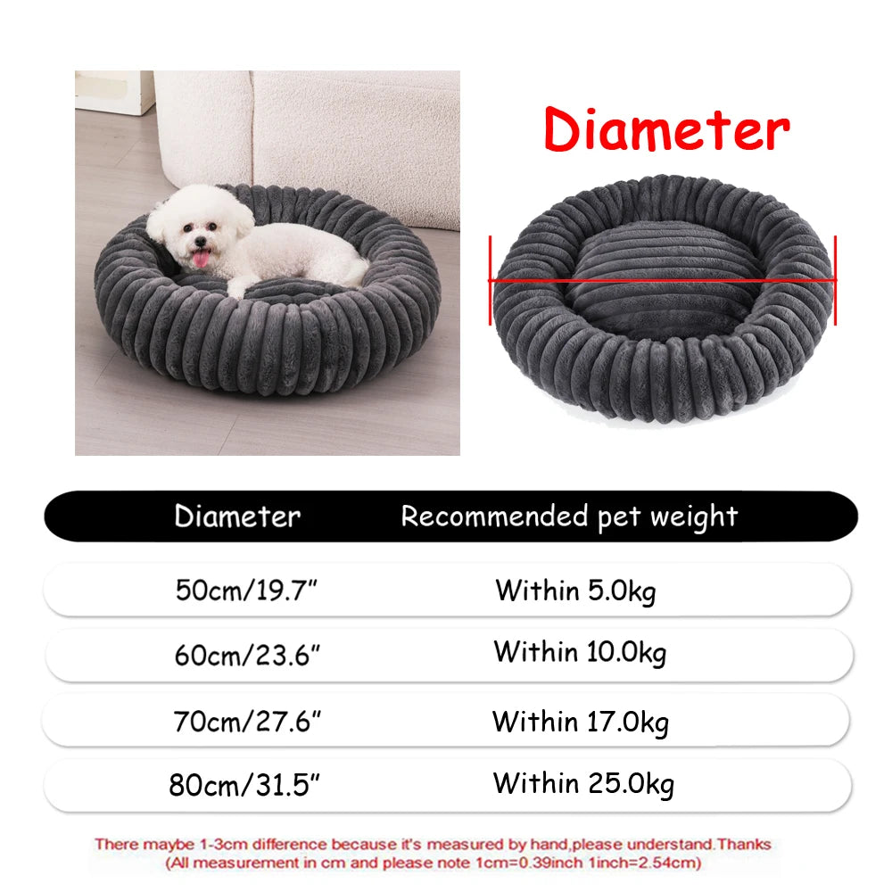 Panier rond ultra-moelleux pour chien 🐶💤